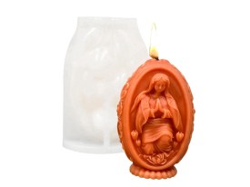 Molde silicona virgen rezando